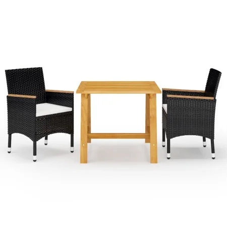 Schwarze 3-teilige Garten-Essgruppe von vidaXL, Gartensets - Ref: Foro24-3068687, Preis: 235,74 €, Rabatt: %