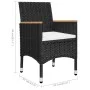 Black 3-Piece Garden Dining Set by vidaXL, Garden sets - Ref: Foro24-3068687, Price: 235,74 €, Discount: %