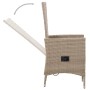 Beigefarbenes 5-teiliges Garten-Essset von vidaXL, Gartensets - Ref: Foro24-3068762, Preis: 626,45 €, Rabatt: %