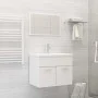 Juego de muebles de baño madera de ingeniería blanco de vidaXL, Muebles de baño - Ref: Foro24-3071315, Precio: 200,50 €, Desc...
