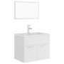 Weißes Badezimmermöbelset aus Holzwerkstoff von vidaXL, Badezimmermöbel - Ref: Foro24-3071315, Preis: 213,01 €, Rabatt: %
