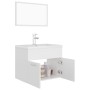 Weißes Badezimmermöbelset aus Holzwerkstoff von vidaXL, Badezimmermöbel - Ref: Foro24-3071315, Preis: 213,01 €, Rabatt: %