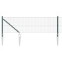 Reja con postes Verde 0.5 x 25 m Acero