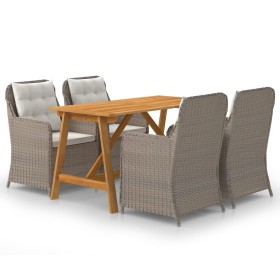 Brown 5-piece garden dining set by vidaXL, Garden sets - Ref: Foro24-3068771, Price: 779,92 €, Discount: %