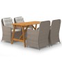 Braunes 5-teiliges Garten-Essset von vidaXL, Gartensets - Ref: Foro24-3068771, Preis: 769,41 €, Rabatt: %