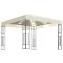 Gazebo with LED strip lights 3x3 m cream-colored fabric by vidaXL, Tents and gazebos - Ref: Foro24-3070326, Price: 253,08 €, ...