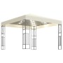 Pavillon mit LED-Lichtbändern 3x3 m aus cremefarbenem Stoff von vidaXL, Zelte und Pavillons - Ref: Foro24-3070326, Preis: 257...