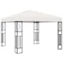 Pavillon mit LED-Lichtbändern 3x3 m aus cremefarbenem Stoff von vidaXL, Zelte und Pavillons - Ref: Foro24-3070326, Preis: 252...