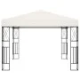 Gazebo with LED strip lights 3x3 m cream-colored fabric by vidaXL, Tents and gazebos - Ref: Foro24-3070326, Price: 253,08 €, ...