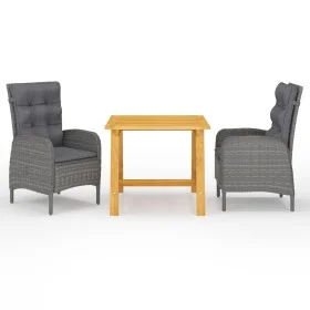 3-piece gray garden dining set by vidaXL, Garden sets - Ref: Foro24-3068689, Price: 395,17 €, Discount: %