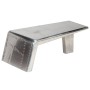Mesa de centro estilo aviador vintage de aluminio