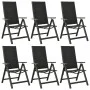Juego de comedor para jardín 7 piezas aluminio gris antracita de vidaXL, Conjuntos de jardín - Ref: Foro24-3070638, Precio: 6...
