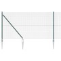 Reja con postes Verde 1.4 x 25 m Acero