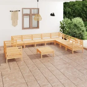 Garden furniture set 11 pieces solid pine wood by vidaXL, Garden sets - Ref: Foro24-3083199, Price: 464,05 €, Discount: %