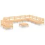 Gartenmöbel-Set 11-teilig aus massivem Kiefernholz von vidaXL, Gartensets - Ref: Foro24-3083199, Preis: 464,05 €, Rabatt: %