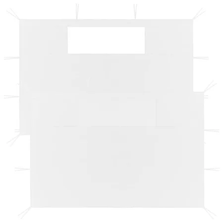 Seitliche Wände des Pavillons mit 2 Fenstern, weiß. von vidaXL, Zubehör für Pavillons und Pavillons - Ref: Foro24-3070428, Pr...