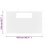 Seitliche Wände des Pavillons mit 2 Fenstern, weiß. von vidaXL, Zubehör für Pavillons und Pavillons - Ref: Foro24-3070428, Pr...