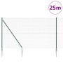 Reja con postes Verde 1.5 x 25 m Acero