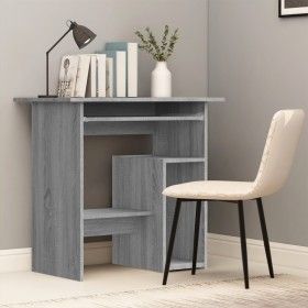 Sonoma gray plywood desk 80x45x74 cm by vidaXL, Desks - Ref: Foro24-815478, Price: 61,75 €, Discount: %