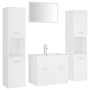 Weißes Badezimmermöbelset aus Holzwerkstoff von vidaXL, Badezimmermöbel - Ref: Foro24-3071495, Preis: 320,76 €, Rabatt: %