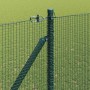 Reja con postes Verde 1.6 x 25 m Acero