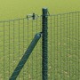 Reja con postes Verde 1.6 x 25 m Acero