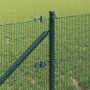 Reja con postes Verde 0.4 x 50 m Acero