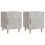Nachttische 2 Stück betongraues Sperrholz von vidaXL, Nachttische - Ref: Foro24-812051, Preis: 46,69 €, Rabatt: %