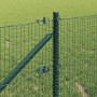Reja con postes Verde 0.5 x 50 m Acero
