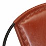 Silla de cuero auténtico marrón