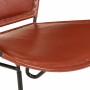 Silla de cuero auténtico marrón