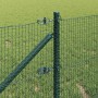 Reja con postes Verde 0.6 x 50 m Acero