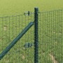 Reja con postes Verde 0.6 x 50 m Acero
