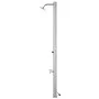 Garden shower with gray base 220 cm stainless steel by vidaXL, Pool and spa accessories - Ref: Foro24-3070793, Price: 338,80 ...