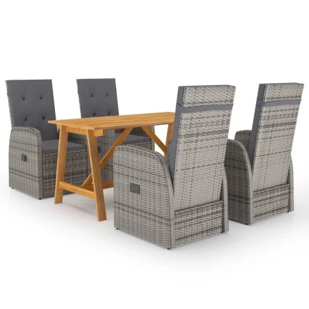 5-teiliges graues Garten-Essset von vidaXL, Gartensets - Ref: Foro24-3068765, Preis: 769,28 €, Rabatt: %