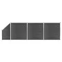 Schwarzes WPC-Zaunplatten-Set 619 x (105–186) cm von vidaXL, Zaunpaneele - Ref: Foro24-3070439, Preis: 893,03 €, Rabatt: %