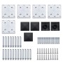 Schwarzes WPC-Zaunplatten-Set 619 x (105–186) cm von vidaXL, Zaunpaneele - Ref: Foro24-3070439, Preis: 810,88 €, Rabatt: %