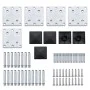 Schwarzes WPC-Zaunplatten-Set 619 x (105–186) cm von vidaXL, Zaunpaneele - Ref: Foro24-3070439, Preis: 893,03 €, Rabatt: %