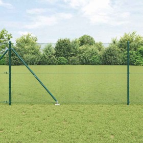 Reja con postes Verde 1.2 x 50 m Acero