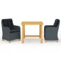 Juego de comedor para jardín 3 piezas gris oscuro de vidaXL, Conjuntos de jardín - Ref: Foro24-3068732, Precio: 380,92 €, Des...