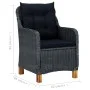 Juego de comedor para jardín 3 piezas gris oscuro de vidaXL, Conjuntos de jardín - Ref: Foro24-3068732, Precio: 380,92 €, Des...