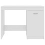 Schreibtisch aus glänzend weißem Sperrholz, 100 x 50 x 76 cm von vidaXL, Schreibtische - Ref: Foro24-801802, Preis: 89,41 €, ...