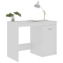 Schreibtisch aus glänzend weißem Sperrholz, 100 x 50 x 76 cm von vidaXL, Schreibtische - Ref: Foro24-801802, Preis: 89,41 €, ...