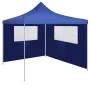 Gazebo side wall with windows blue 4x2 m by vidaXL, Accessories for pavilions and gazebos - Ref: Foro24-3070422, Price: 21,15...