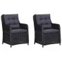 Juego de comedor para jardín 3 piezas negro de vidaXL, Conjuntos de jardín - Ref: Foro24-3068717, Precio: 423,54 €, Descuento: %