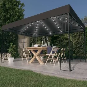 Gazebo with anthracite gray 3x4 m LED light strip by vidaXL, Tents and gazebos - Ref: Foro24-3070323, Price: 238,60 €, Discou...