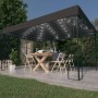 Gazebo with anthracite gray 3x4 m LED light strip by vidaXL, Tents and gazebos - Ref: Foro24-3070323, Price: 250,65 €, Discou...