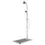 Ducha de jardín con base gris 220 cm aluminio de vidaXL, Accesorios para piscinas y spa - Ref: Foro24-3070796, Precio: 272,18...