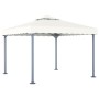 Cenador con tira de luces LED aluminio crema 300x300 cm de vidaXL, Carpas y cenadores - Ref: Foro24-3070342, Precio: 391,69 €...