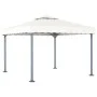 Cenador con tira de luces LED aluminio crema 300x300 cm de vidaXL, Carpas y cenadores - Ref: Foro24-3070342, Precio: 406,86 €...